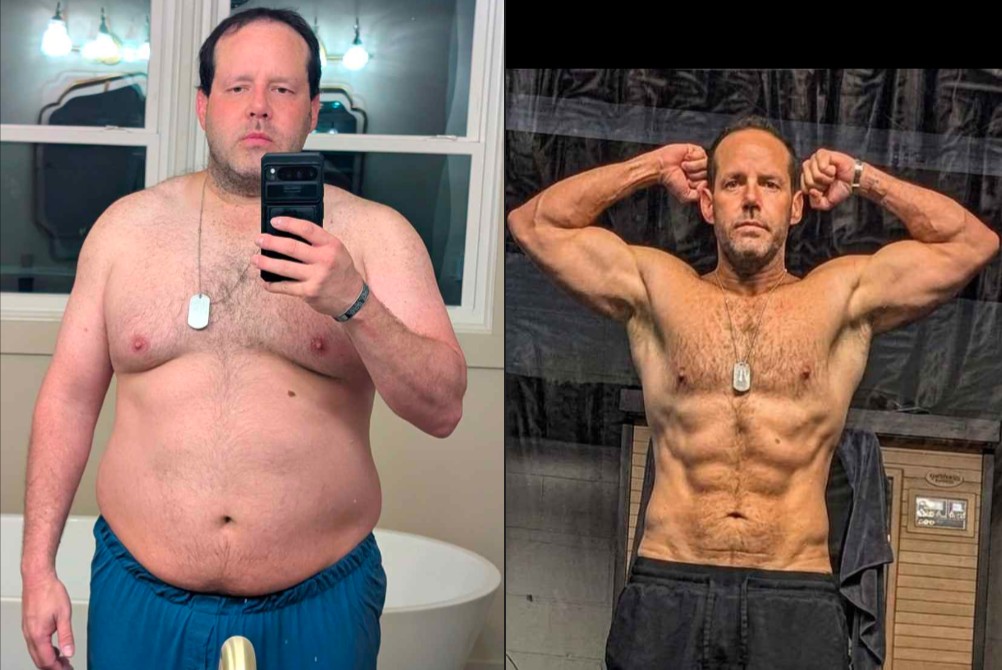 Before and after transformation